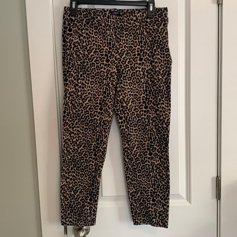 J. Crew “Winnie” Leopard Print Pants